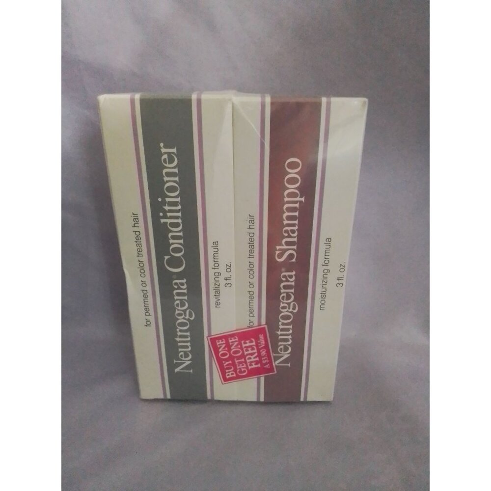 Neutrogena Shampoo & Conditioner Set 3 Oz Each Moisturizing & Revitalizing Formu